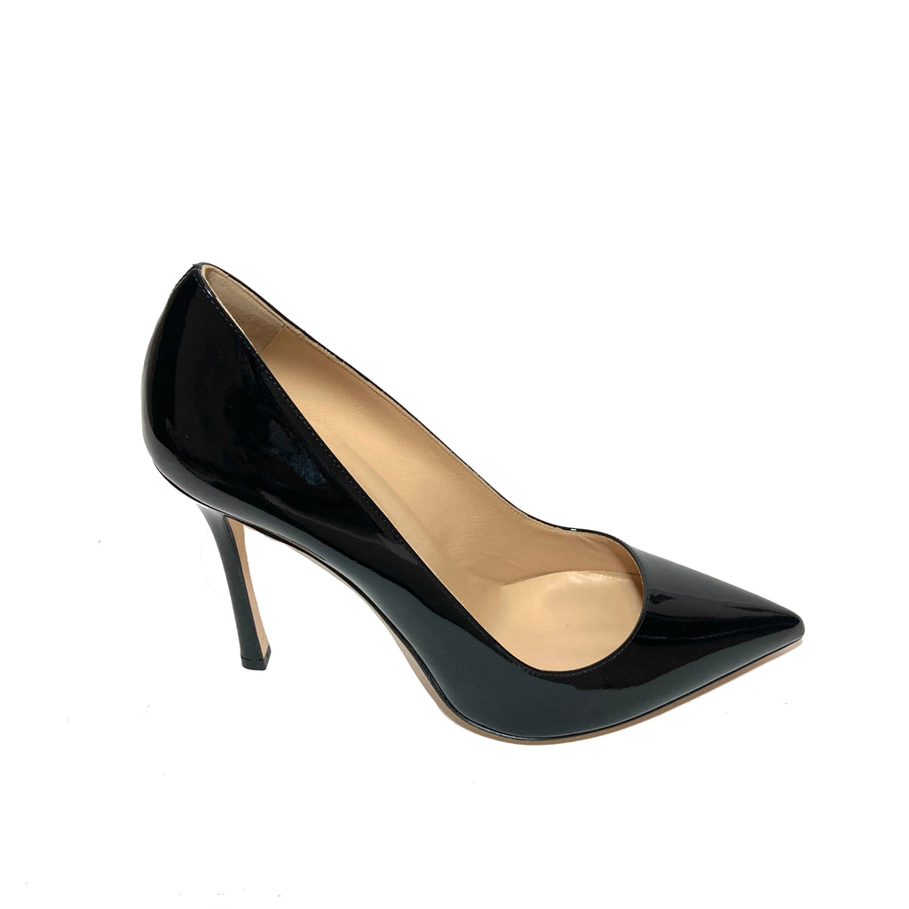 Sergio Rossi Black Patent Leather 'Vernice' Pumps | Brand New |