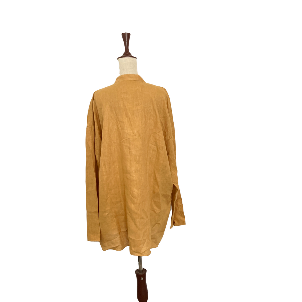 Zara Mustard Linen Tunic | Pre Loved |
