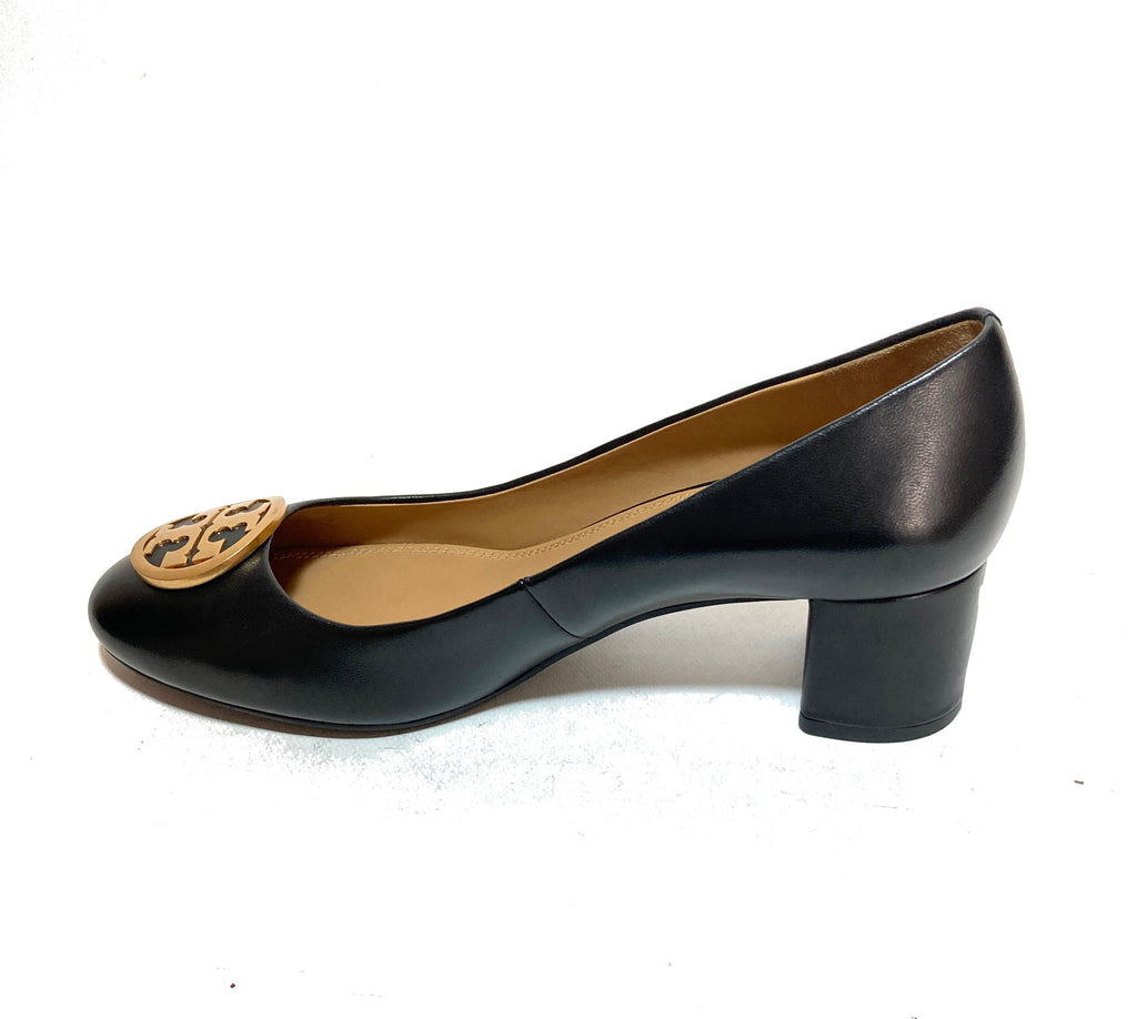 Tory Burch Black Leather 'Benton' Pumps | Like New |