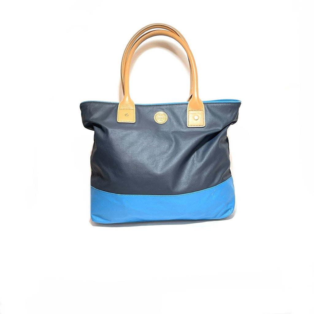 Tory Burch Blue Nylon 'Jaden' Tote | Gently Used |