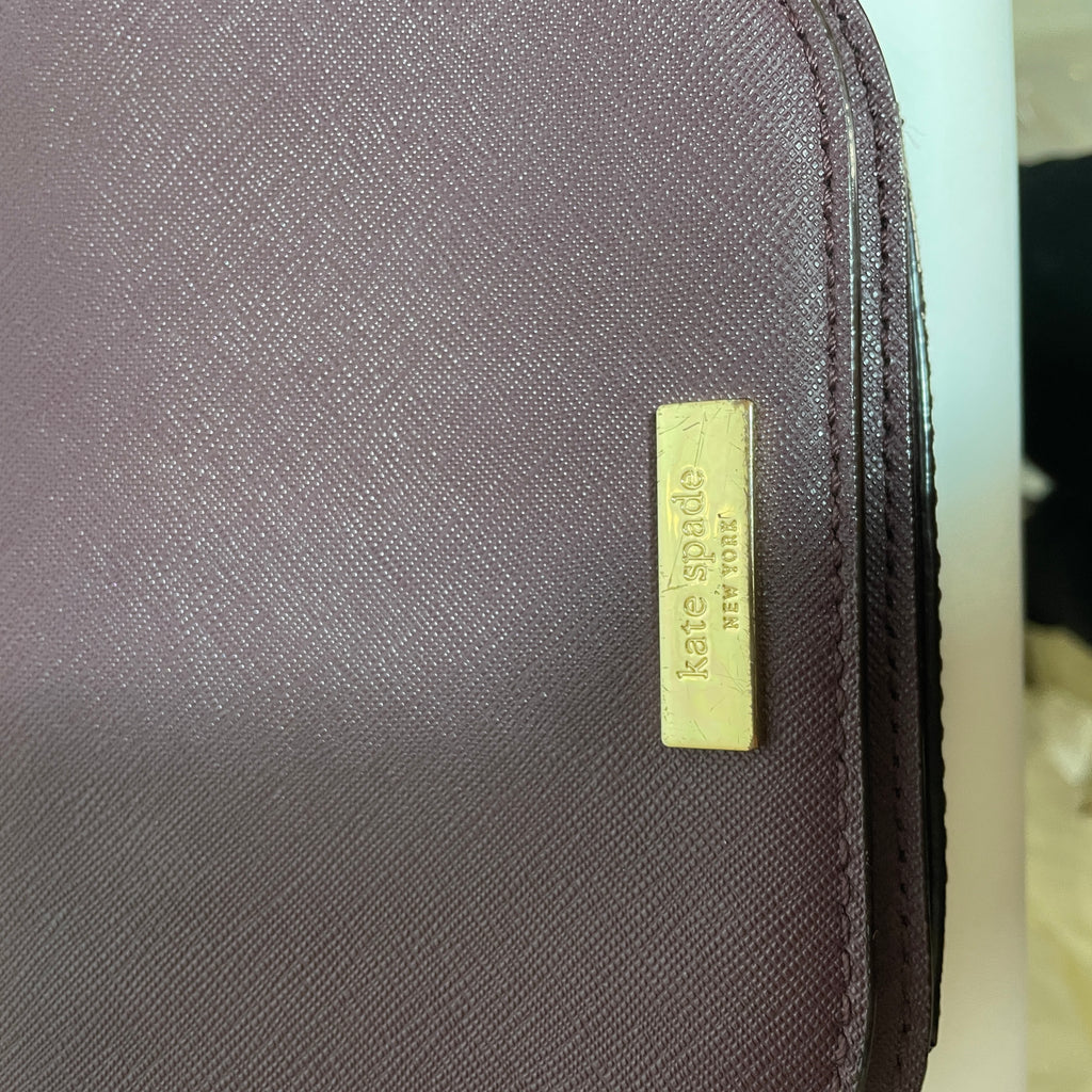 Kate Spade Purple Leather 'Laurel Way' Small Crossbody Bag | Gently Used |