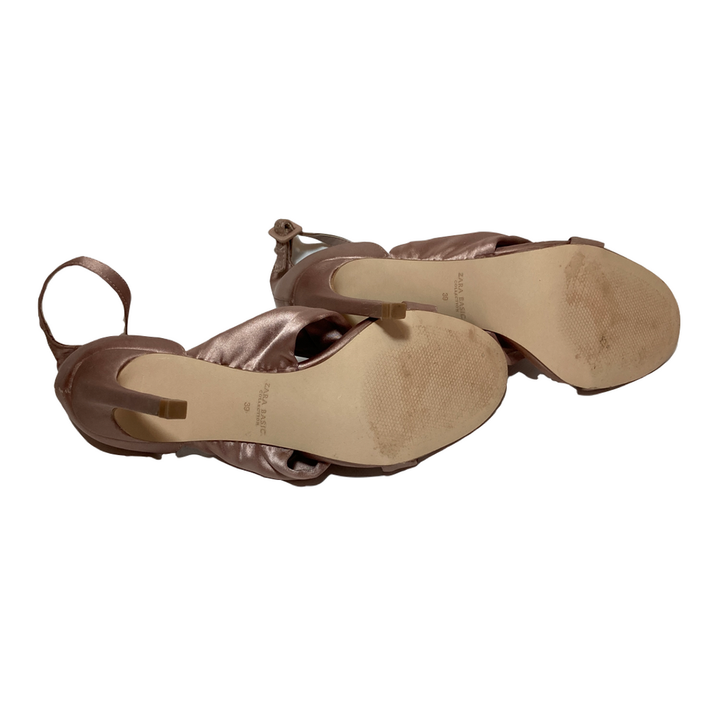 ZARA Mauve Rhinestone Heels | Gently Used |