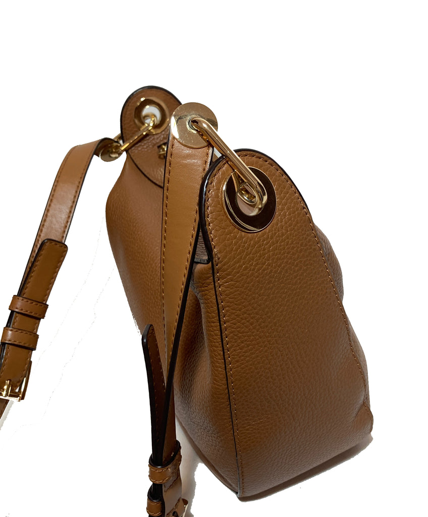 Michael Kors Tan Pebbled Leather Cross Body Bag | Gently Used |