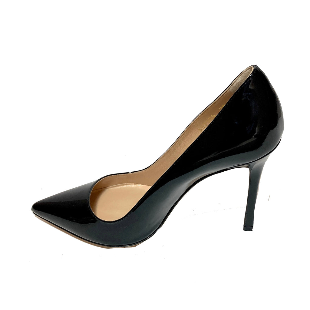 Sergio Rossi Black Patent Leather 'Vernice' Pumps | Brand New |