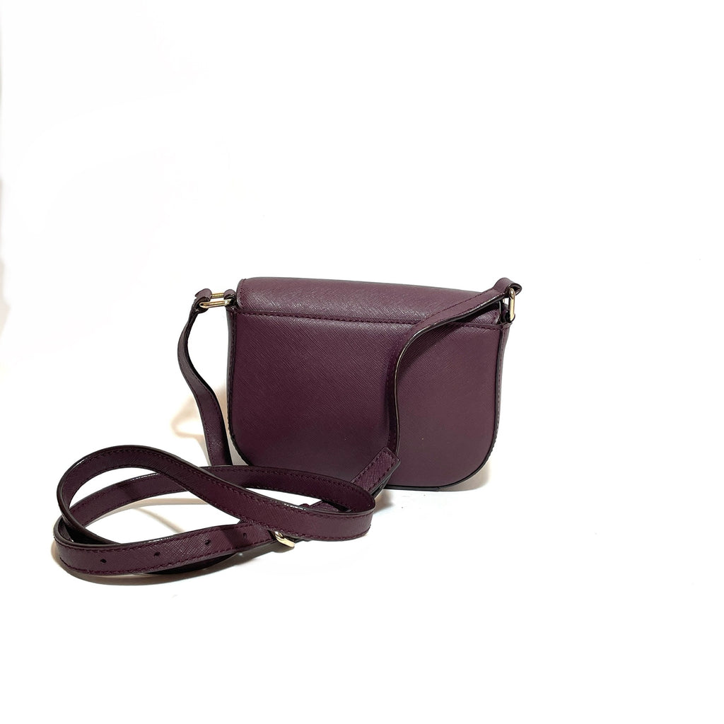 Kate Spade Purple Leather 'Laurel Way' Small Crossbody Bag | Gently Used |