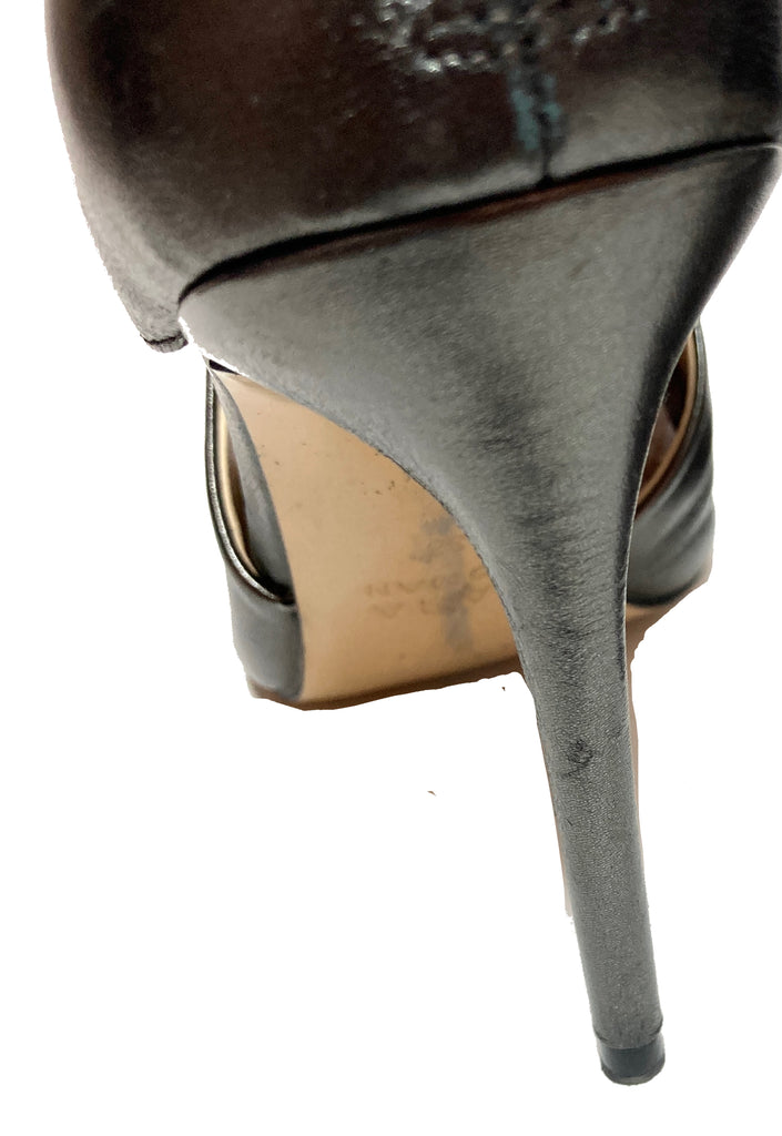 ZARA Pewter Pointed Pumps | Pre Loved |