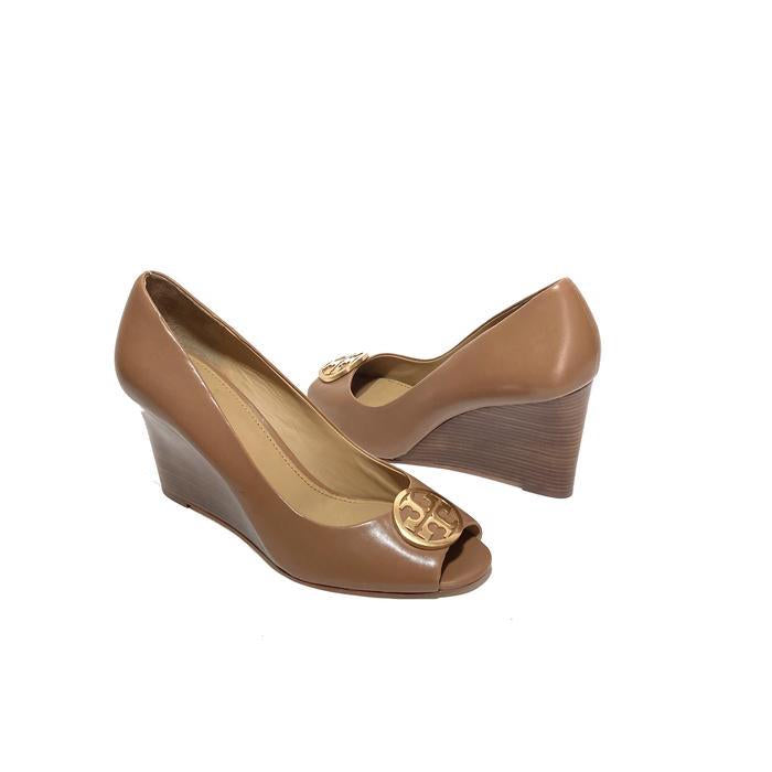 Tory Burch Tan 'Benton' Wedges | Brand New |