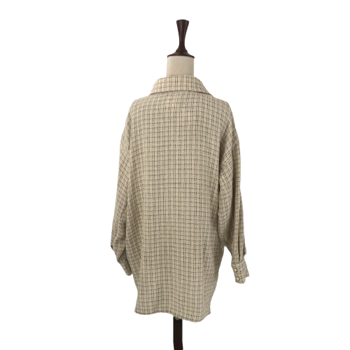 H&M Tweed Cream Shirt Jacket | Brand New |