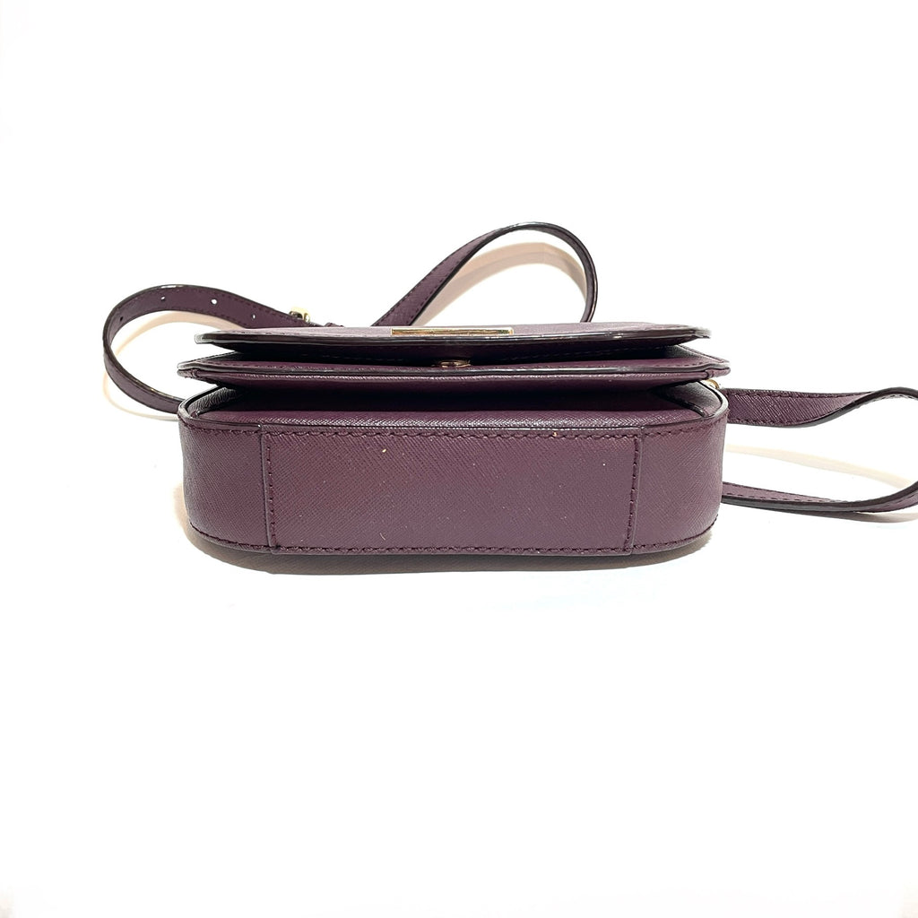 Kate Spade Purple Leather 'Laurel Way' Small Crossbody Bag | Gently Used |