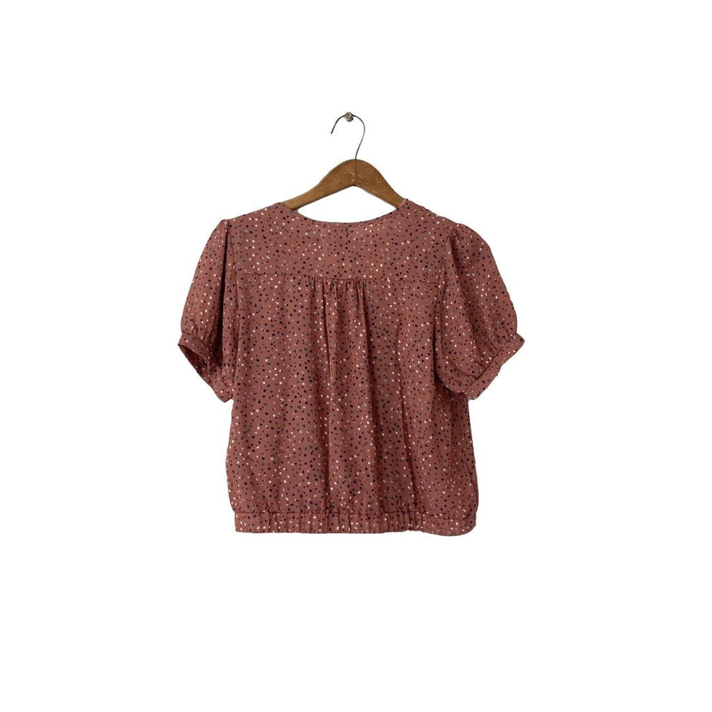 Sienna Sky Mauve Printed Blouse | Like New |