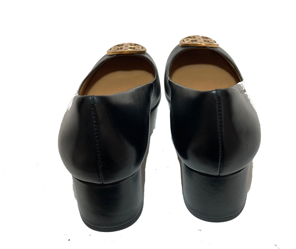 Tory Burch Black Leather 'Benton' Pumps | Like New |