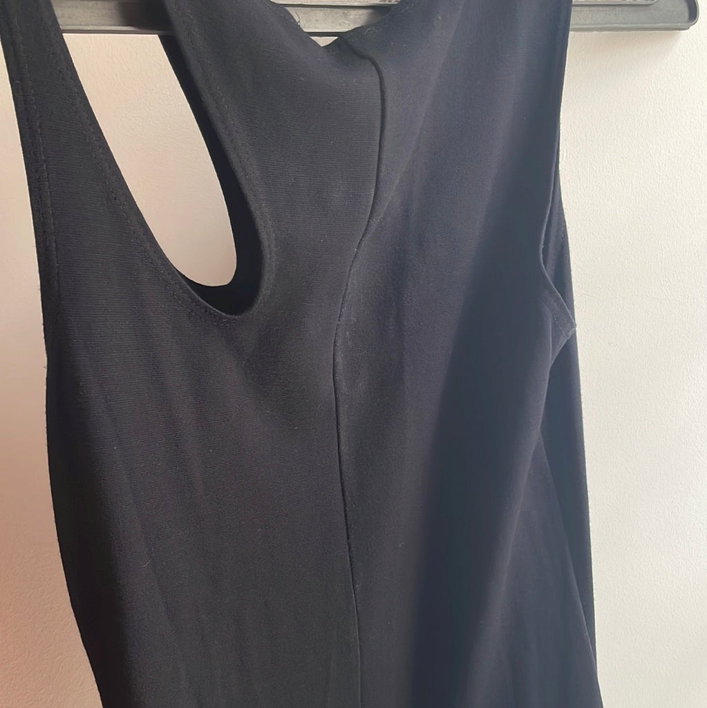 Moa Moa Black Sleeveless Midi Dress | Gently Used |
