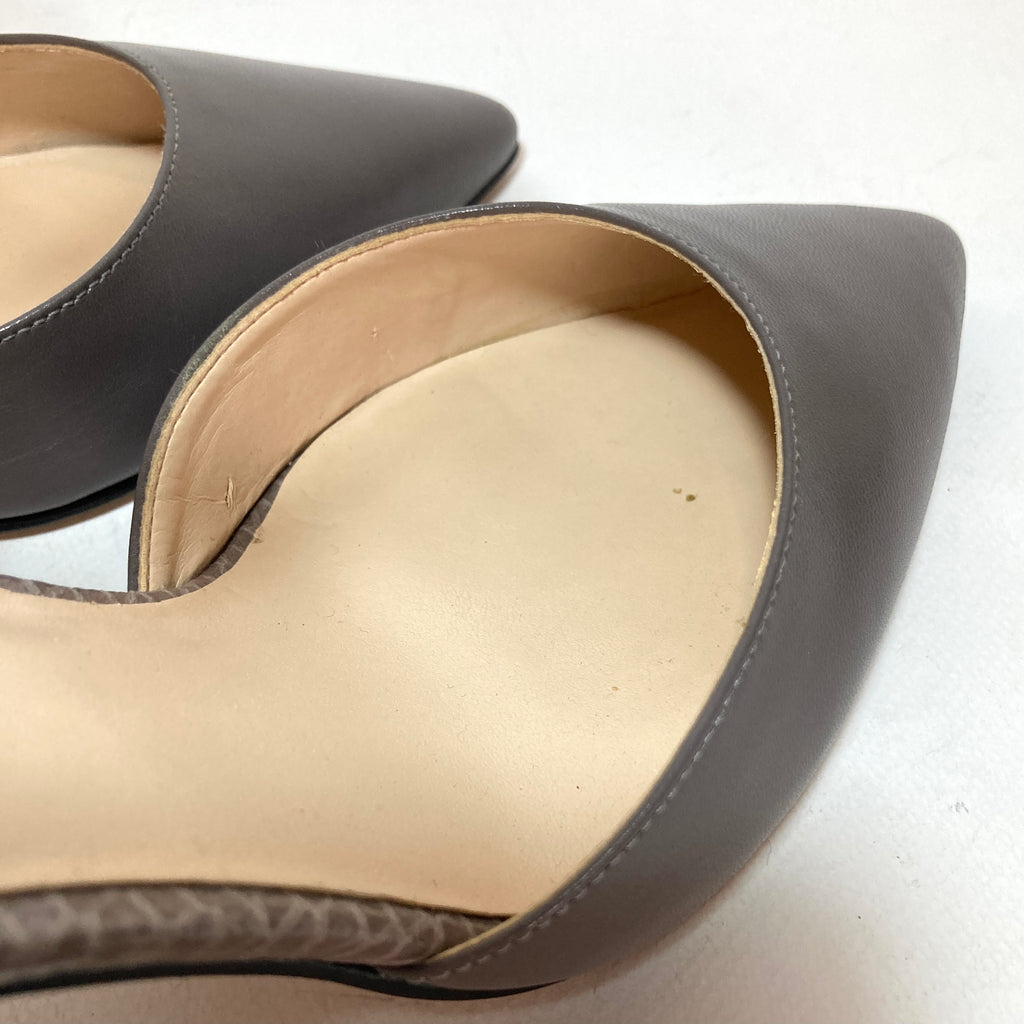 Nine West Grey ‘Terasa’ Pointed Snakeskin Pumps | Gently Used |