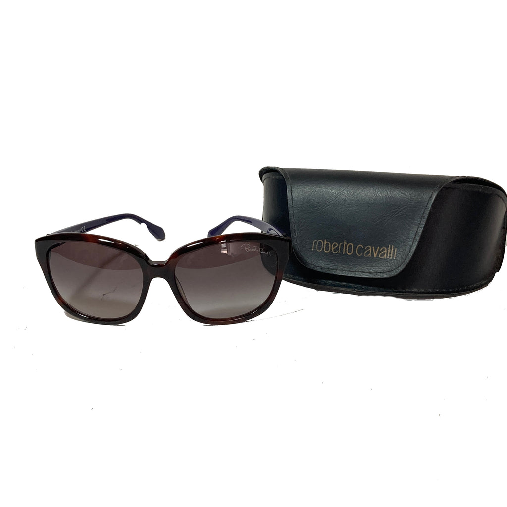 Roberto Cavalli Brown and Purple 733S Sunglasses | Like New |