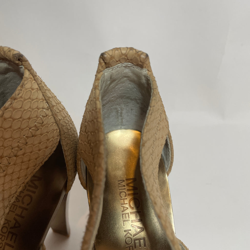 Michael Kors Beige Berkley Heels | Pre Loved |