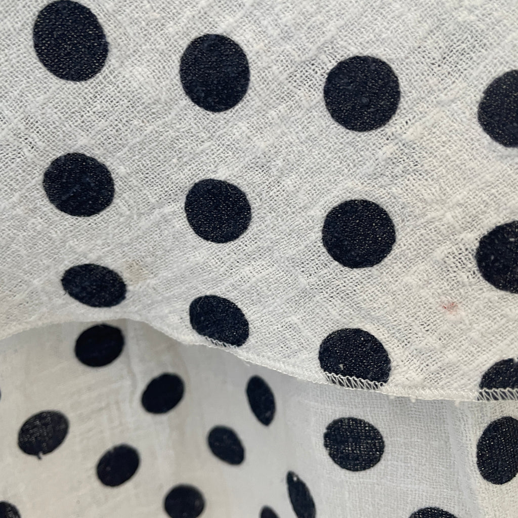 Apricot White Polka Dot Dress | Pre Loved |