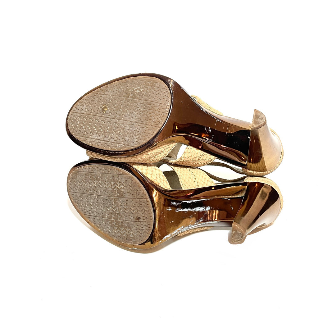 Michael Kors Beige Berkley Heels | Pre Loved |