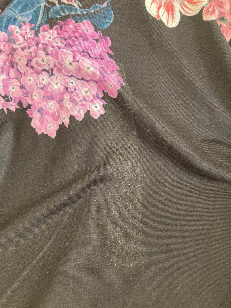 MAX Black Floral Printed Tee | Brand New |