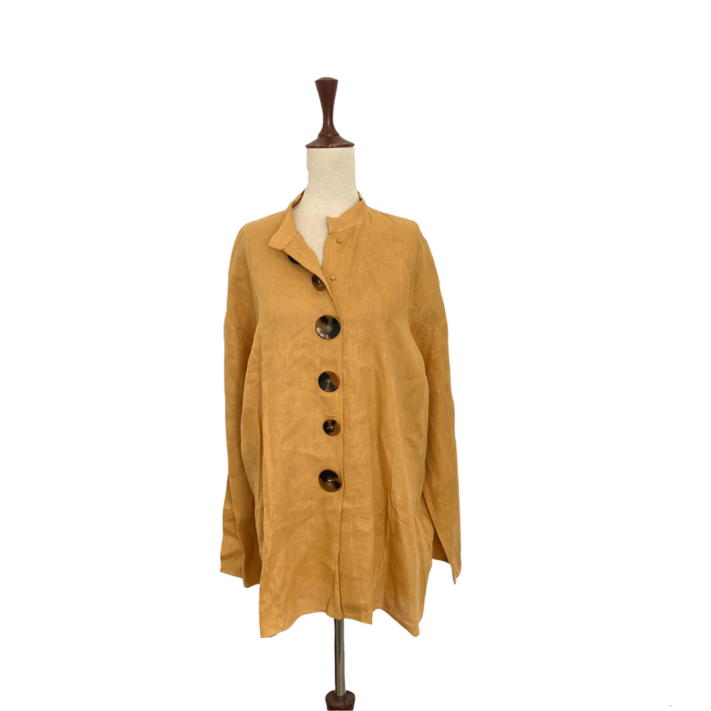Zara Mustard Linen Tunic | Pre Loved |