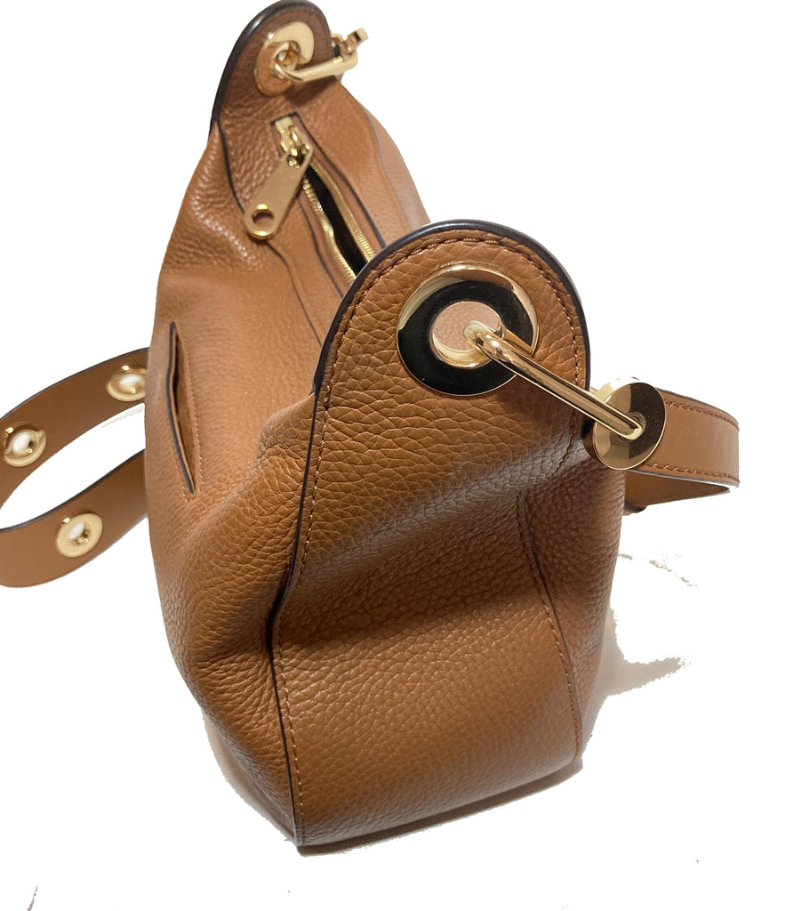 Michael Kors Tan Pebbled Leather Cross Body Bag | Gently Used |