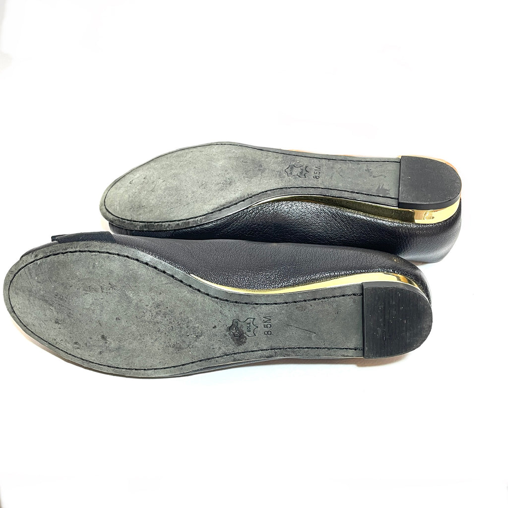 Tory Burch Black 'Trudy' Peep-toe Demi Wedges | Gently Used |