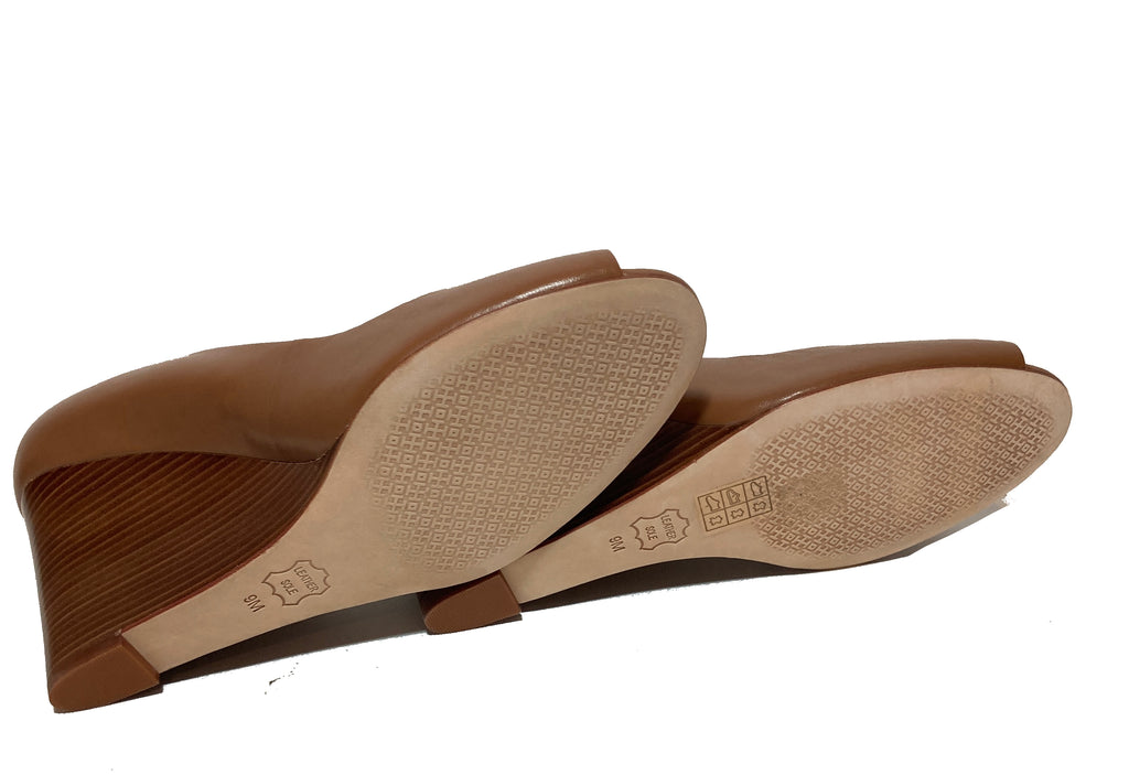Tory Burch Tan 'Benton' Wedges | Brand New |