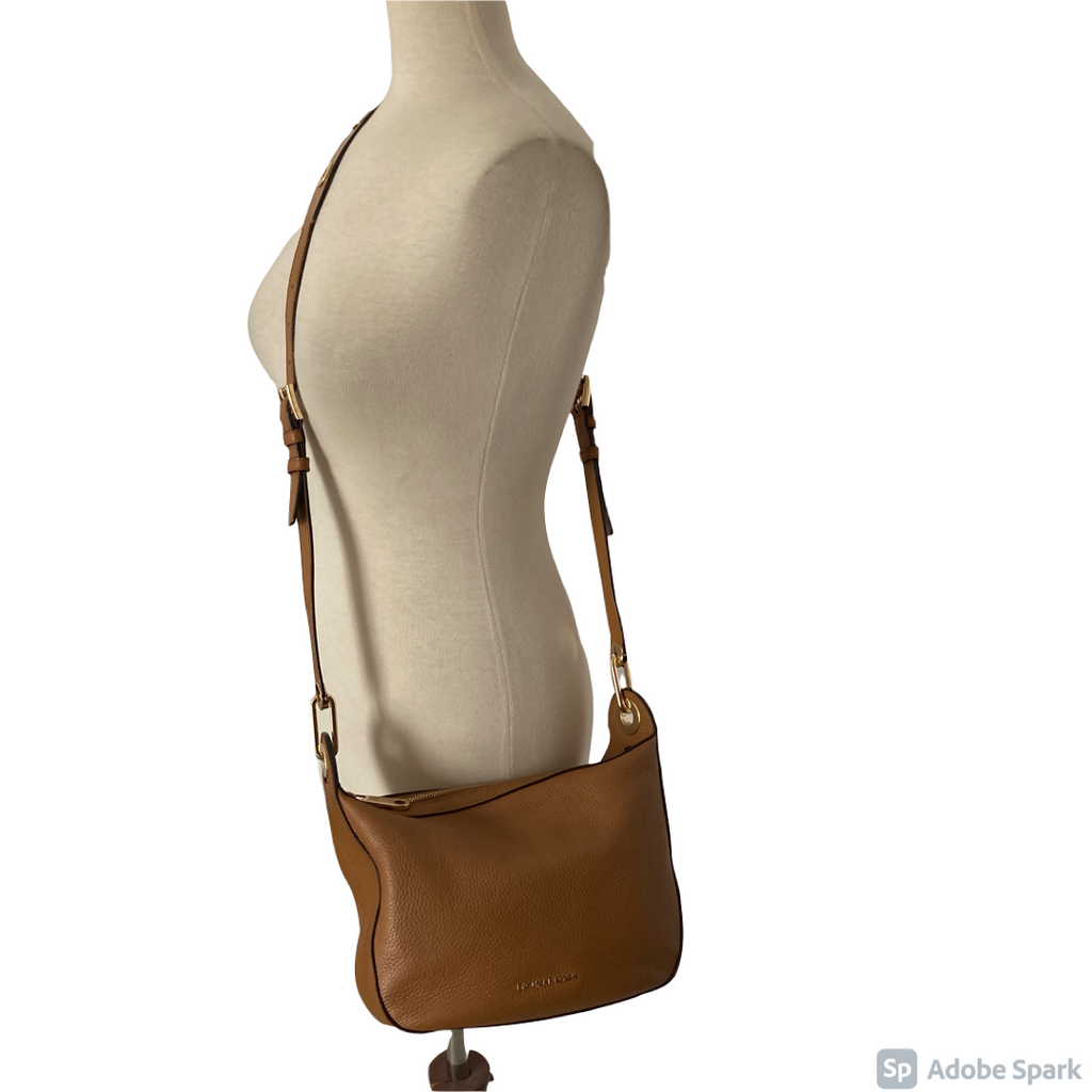Michael Kors Tan Pebbled Leather Cross Body Bag | Gently Used |