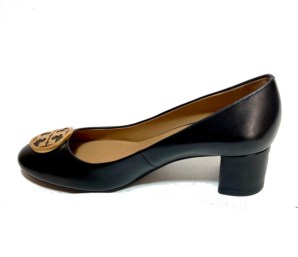 Tory Burch Black Leather 'Benton' Pumps | Like New |