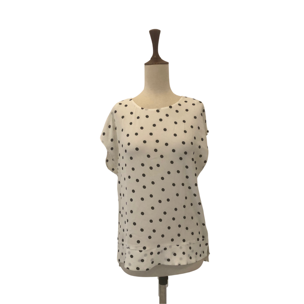 Mango Black & White Polka-Dot | Gently Used |