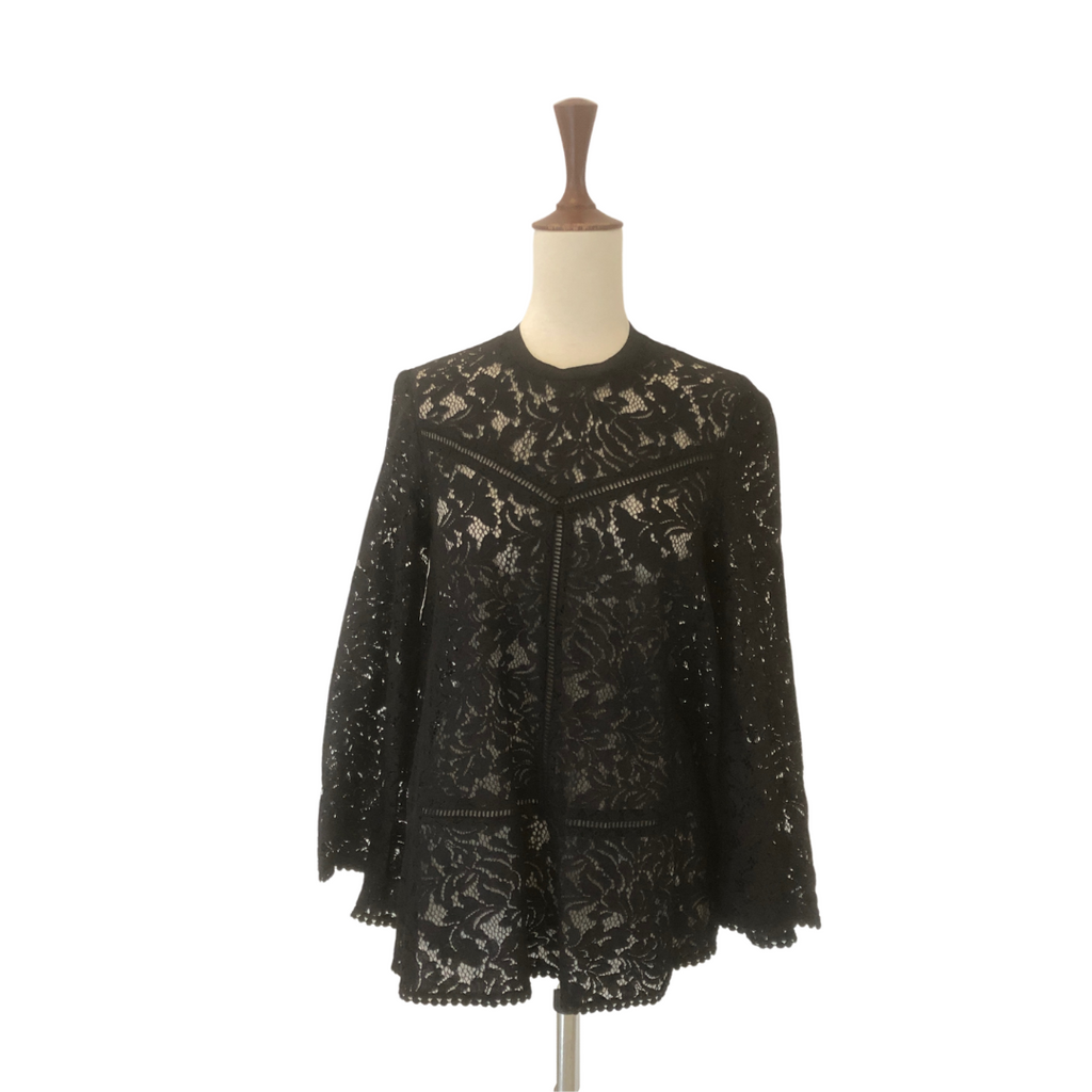 ZARA Black Lace Top | Gently Used |