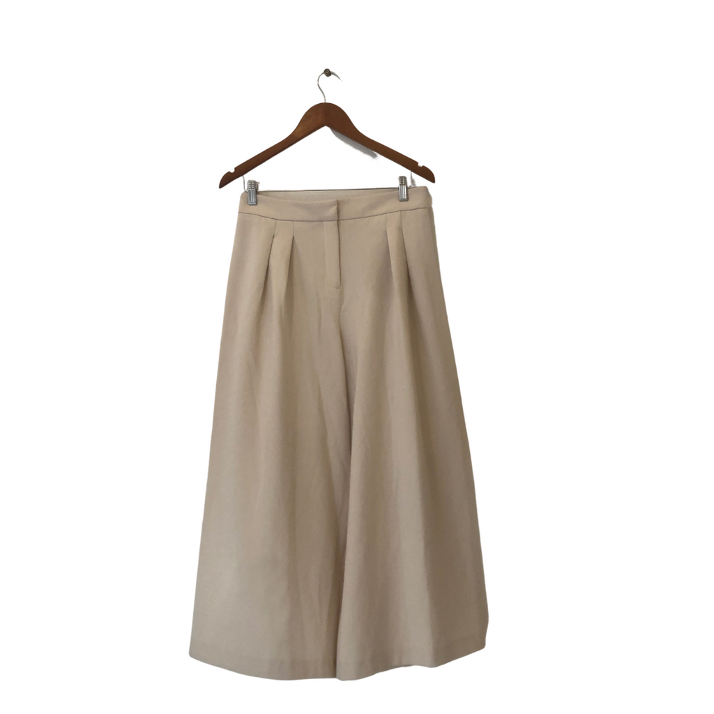 ZARA Beige Elastic Waist Pants | Brand New |