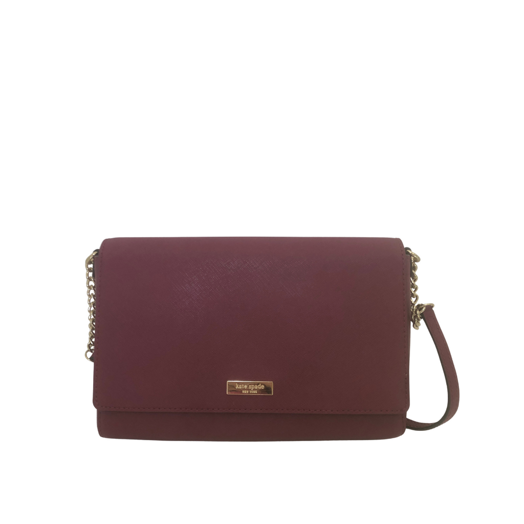 Kate Spade Putnam Drive 'Lizz' Purple Leather Shoulder Bag | Gently Used |