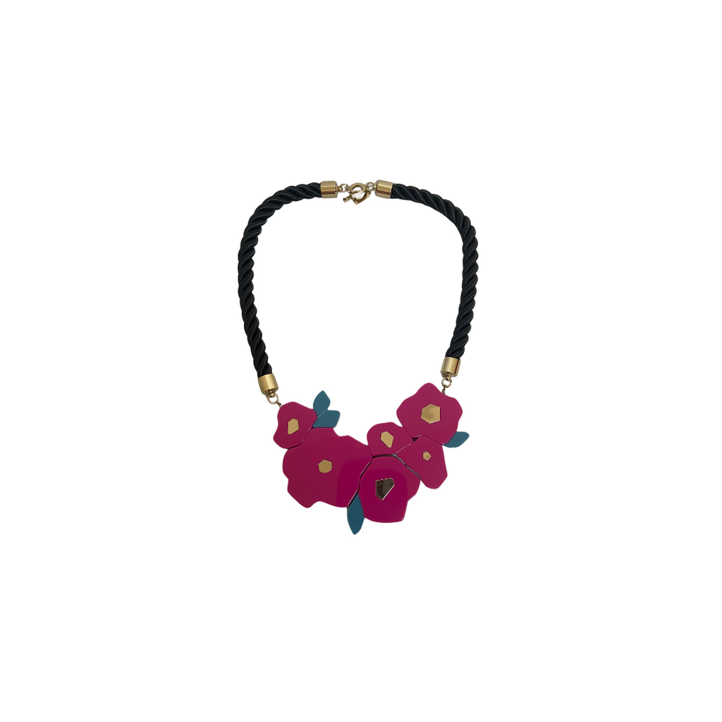 Kate Spade "Saturday" Pink Floral Necklace | Like New |