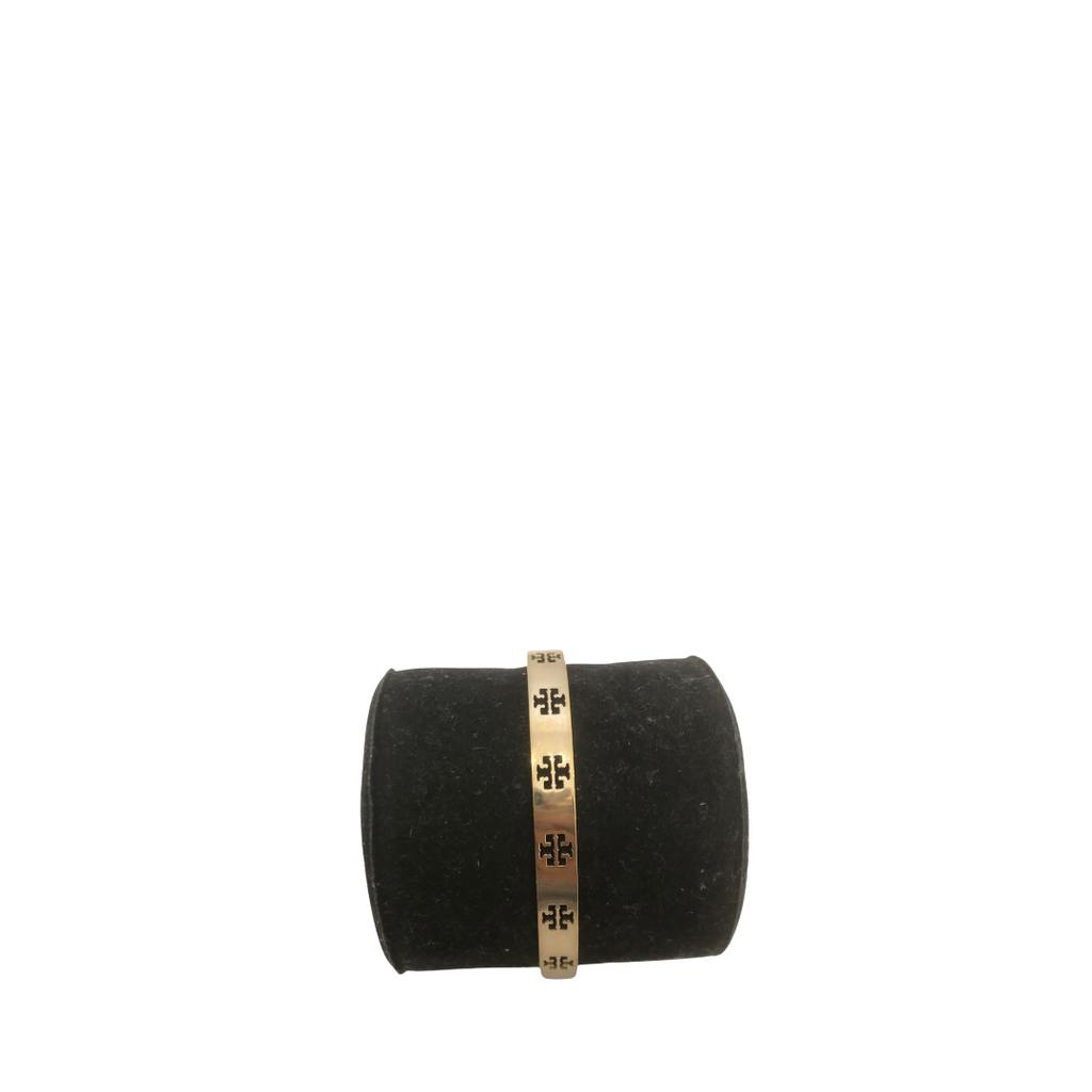 Tory Burch Gold Logo Slim Cuff | Gently Used |